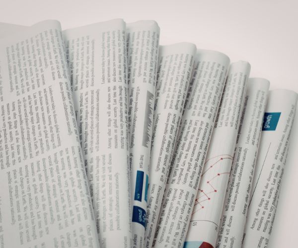 pile of newspapers